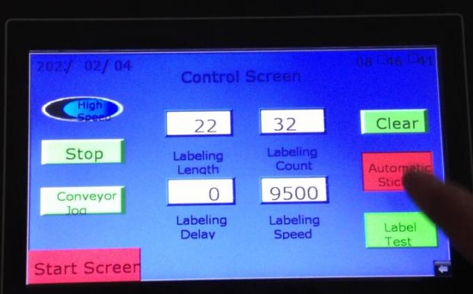Predmet zazna čarobno oko avtomatski dvostranski stroj za etiketiranje nalepk z gramofonom