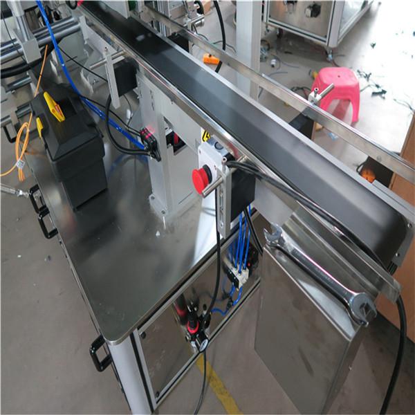 Tristranski avtomatski stroj za etiketiranje kvadratnih steklenic z električnim pogonom