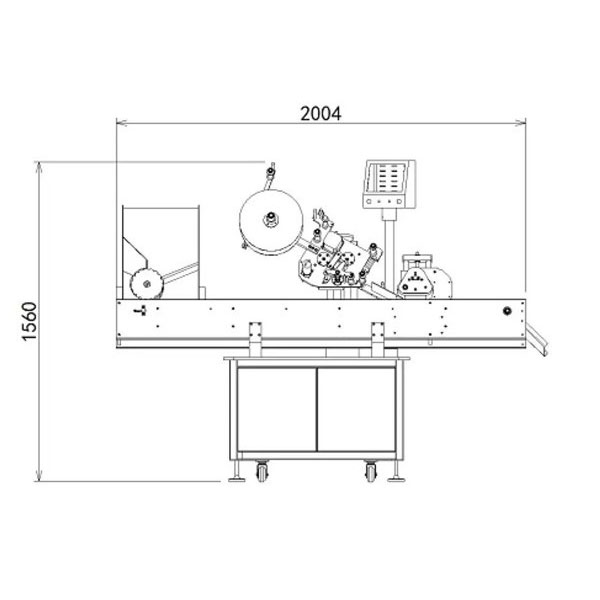 Visoko hitrostni popolnoma samodejni stroj za etiketiranje vial za majhne steklenice