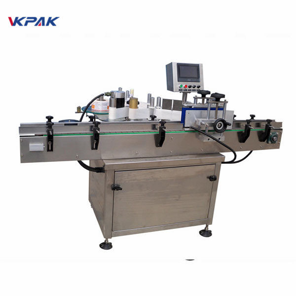 SUS304 servo motor avtomatski stroj za označevanje okroglih steklenic PLC krmiljenje