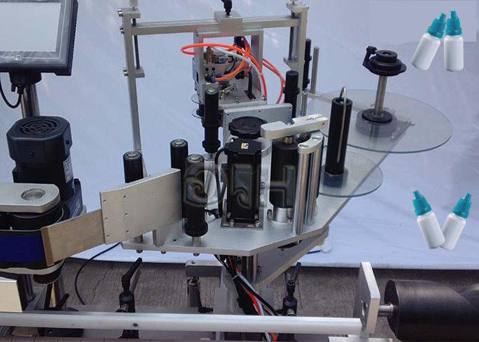 Kitajska Stroj za etiketiranje okroglih steklenic z zgornjo / spodnjo stranjo z avtomatskim dobaviteljem